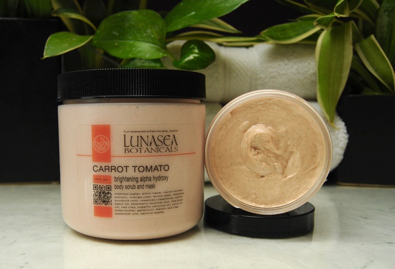 Skin brightening spa body scrub and mask with fruit extracts Etsy