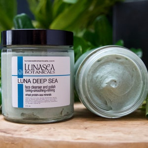 seaweed pore refining cleansing face polish and mask