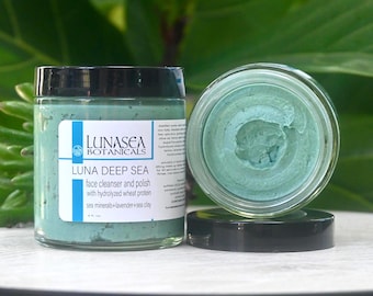 seaweed pore refining cleansing face polish and mask