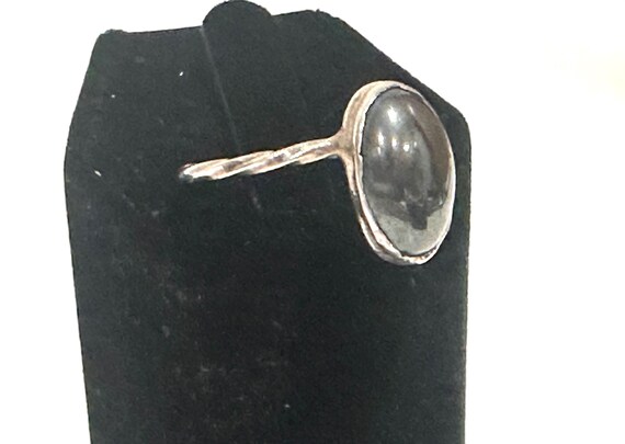 Sterling Hematite Ring Size 10 - image 8