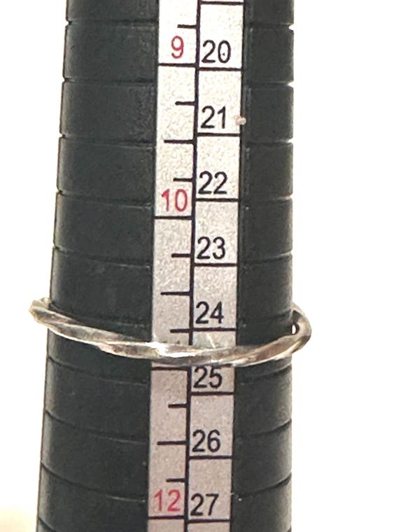 Sterling Hematite Ring Size 10 - image 11