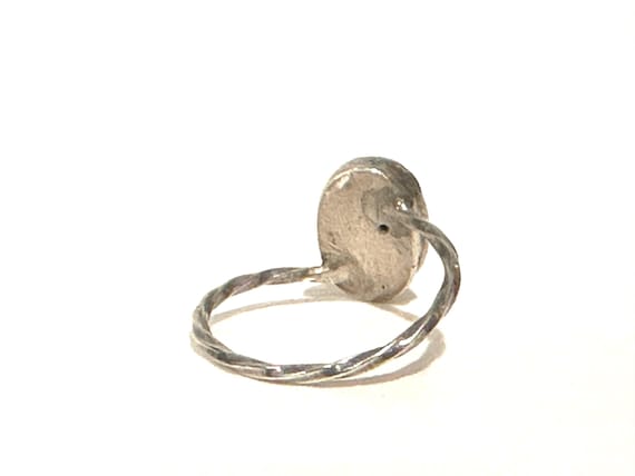 Sterling Hematite Ring Size 10 - image 5