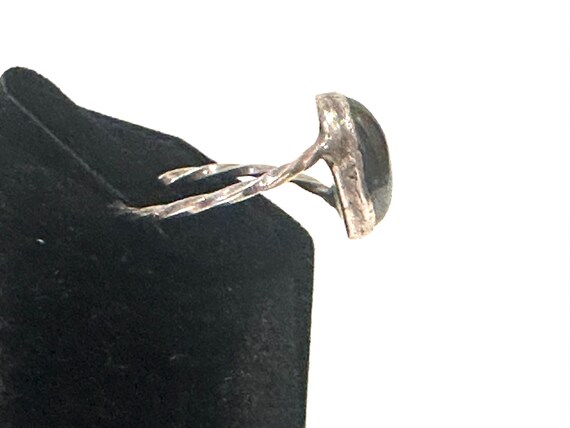 Sterling Hematite Ring Size 10 - image 10