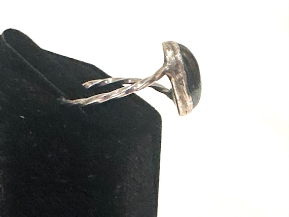 Sterling Hematite Ring Size 10 - image 9