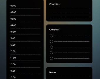 May include: A daily schedule planner with a marine theme. The planner features a black and white design with the words "DAILY SCHEDULE" at the top. Illustrations of a clownfish, octopus, jellyfish, and crab are included.