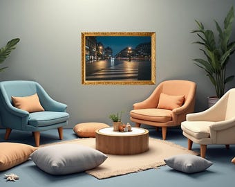 Urban Cityscape Wall Art | Modern City Photography Print, Contemporary Printable Artwork, Digital Download