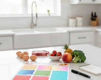 Weekly Meal Planner Printable | Meal Planning & Food Journal PDF | Digital Download