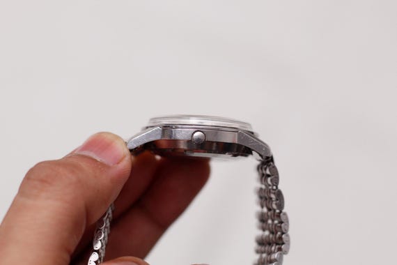 Serviced 1968 Seiko Automatic Silver Sunburst Men… - image 6