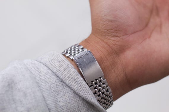 Serviced 1968 Seiko Automatic Silver Sunburst Men… - image 4