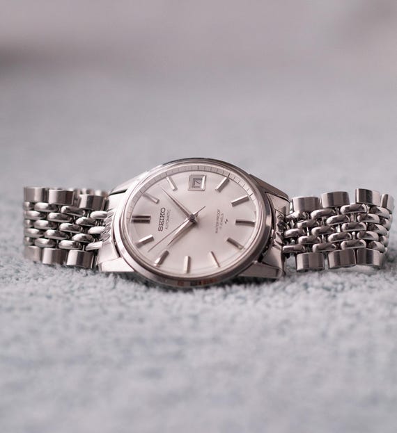 Serviced 1968 Seiko Automatic Silver Sunburst Men… - image 1