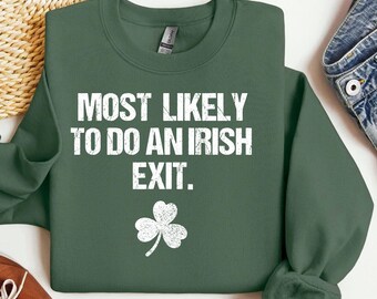PNG de salida irlandesa, diseño de camiseta divertida del Día de San Patricio, fiesta de trébol (descarga digital)