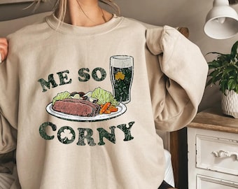 Me So Corny St Patricks Day PNG, Funny Irish Design (Digital Download)