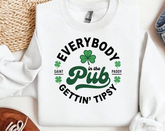 St. Patricks Day Pub PNG, lustiges Trinksublimationsdesign (digitaler Download)
