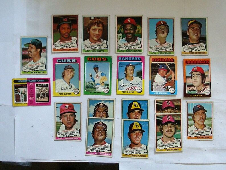 MAJOR League Baseball cards G or better cond All are Topps brand 1976 Cards PLEASE see description These 16