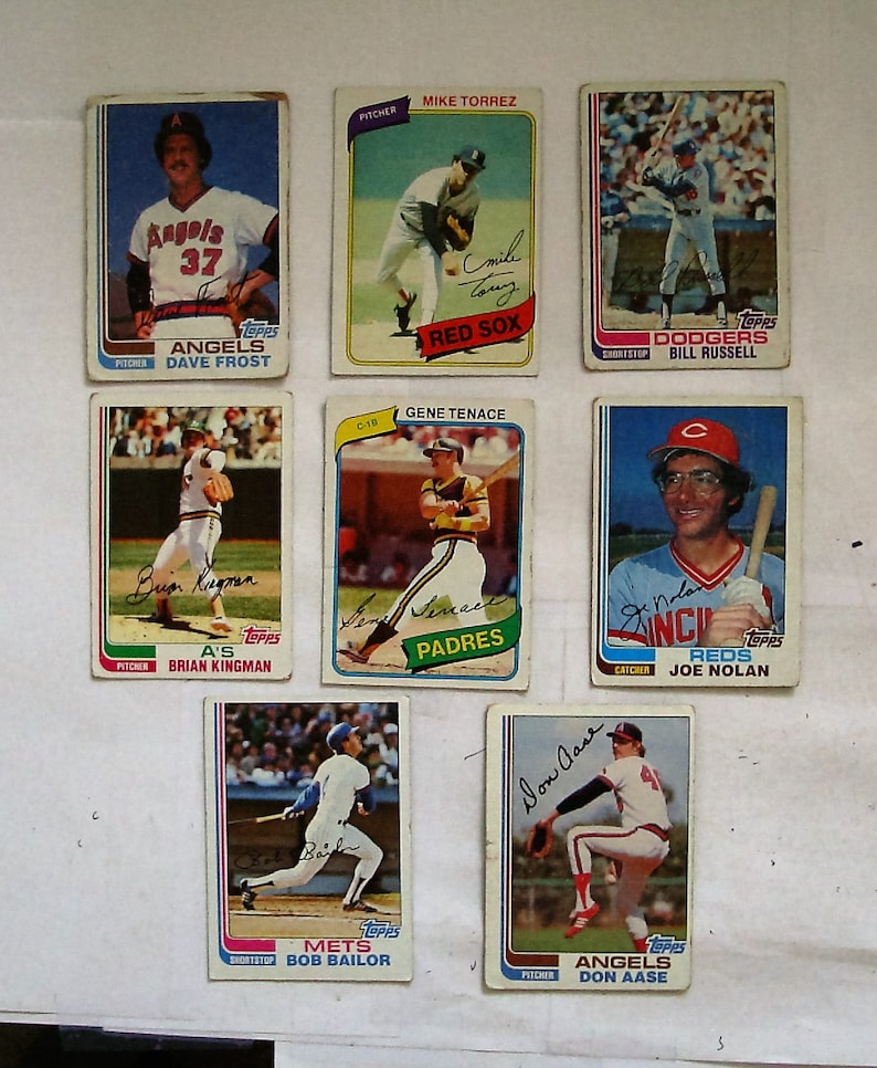 All are Topps brand 1980 /& 82 Cards These 11 MAJOR League Baseball cards G or better cond see description