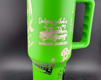 Szklanka Stanley o pojemności 40 uncji z motywem Morgan Wallen, grawerowana laserowo