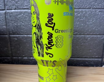 Tate McRae Theme Laser Engraved - 40oz Stanley Tumbler