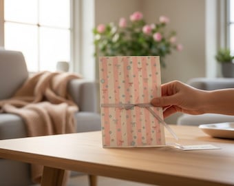 Pink striped paper gift bags x10 / x20 – Jewelry packaging pouch, designer packaging, cute little gift bag, pastel gift bag