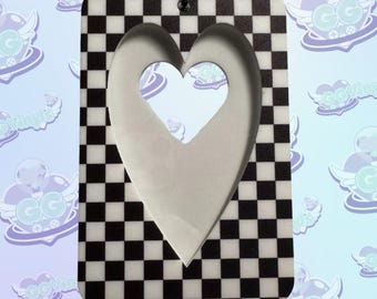 Handmade Acrylic Photocard Keychain - Skater Boy / Heart Window
