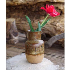 Etnische keramische kanvaas, handgemaakt aardewerkdecor, Wabi Sabi