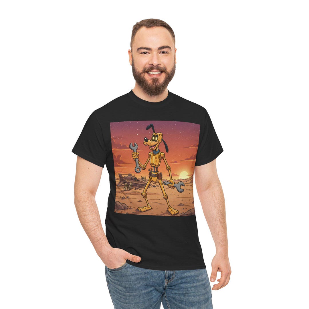 Pit Rapper Goofy Goofy as Pit Droid Tee | Sci Fi Comic Star Wars Disney - Etsy