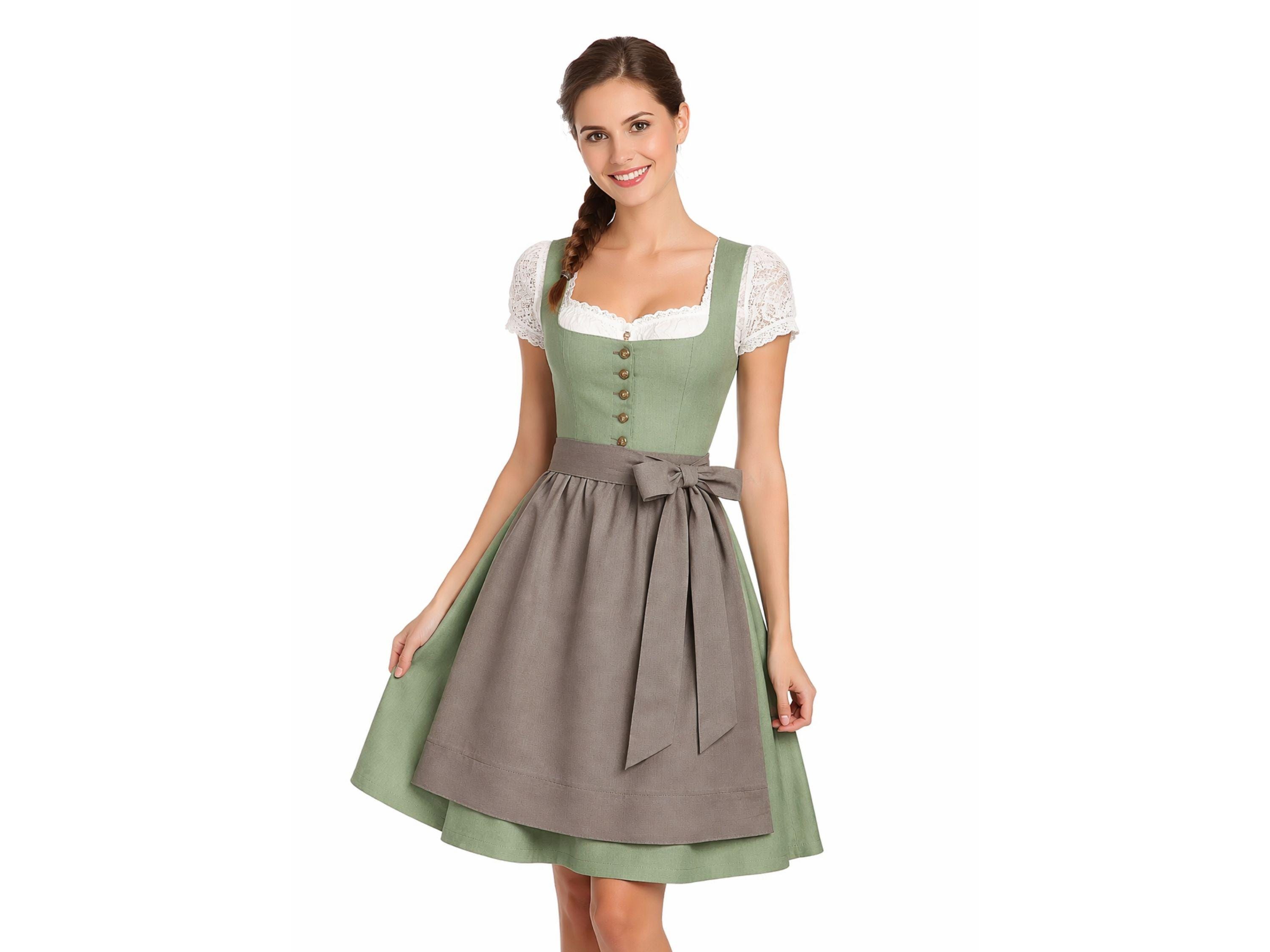 green emerald velvet dress Halloween Costumes Cute Children's Beer Festival Skirts Multi-Color Blue / L by Blue Zone Planet main image 1