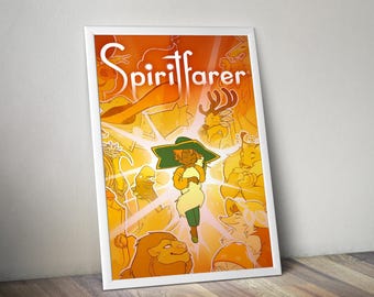 Spiritfarer Poster | Gaming Poster | Gaming Artwork | Gaming Decor | Video Game Poster | Gaming Gift | Video Game Print | Wall Art