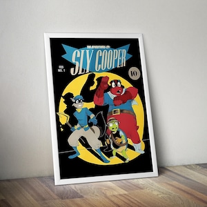 Sly Cooper Poster | Gaming Poster | Gaming Artwork | Gaming Decor | Video Game Poster | Gaming Gift | Video Game Print | Wall Art