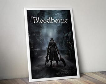 Bloodborne (2015) for Ps4- Video Game Poster, Minimalist, Ending