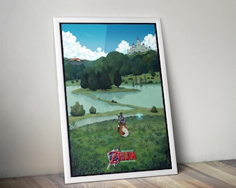 ゼルダの伝説 時のオカリナ 18 x 24 インチ ビデオゲーム ポスター