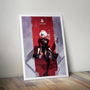 NieR-automaatposter | Gamingposter | Gamingkunstwerken | Gamingdecoratie | Videogameposter | Gamingcadeau | Videogameafdruk | Muurkunst