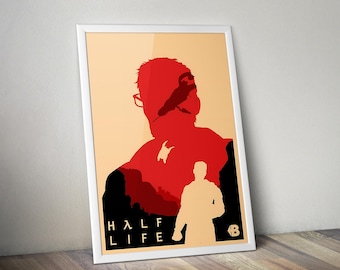 Half-Life Poster | Gaming Poster | Gaming Artwork | Gaming Decor | Video Game Poster | Gaming Gift | Video Game Print | Wall Art