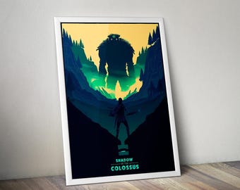 ワンダと巨像　ポスター　Cook ＆ Becker ワンダと巨像 アートプリント ゲームポスター - Etsy 日本