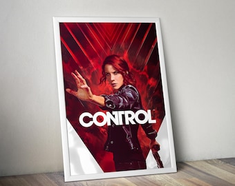 Control Game Poster | Gaming Poster | Gaming Artwork | Gaming Decor | Video Game Poster | Gaming Gift | Video Game Print | Wall Art