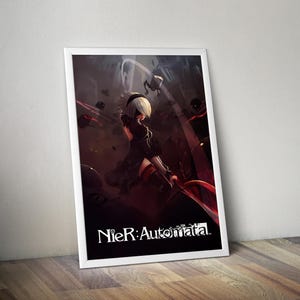 NieR Automata Poster | Gaming Poster | Gaming Artwork | Gaming Decor | Video Game Poster | Gaming Gift | Video Game Print | Wall Art