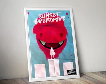 Sunset Overdrive Poster | Gaming Poster | Gaming Artwork | Gaming Decor | Video Game Poster | Gaming Gift | Video Game Print | Wall Art