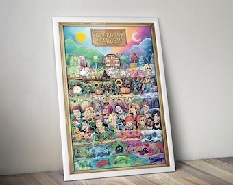 Stardew Valley Poster | Gaming Poster | Gaming Artwork | Gaming Decor | Video Game Poster | Gaming Gift | Video Game Print | Wall Art