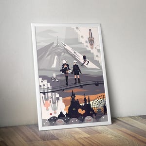 NieR Poster | Gaming Poster | Gaming Artwork | Gaming Decor | Video Game Poster | Gaming Gift | Video Game Print | Wall Art