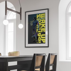 Cyberpunk 2077-poster | Johnny Silverhand-poster | Gamingposter | Gamingkunstwerken | Gamingdecoratie | Videogameposter | Videogameafdruk afbeelding 4