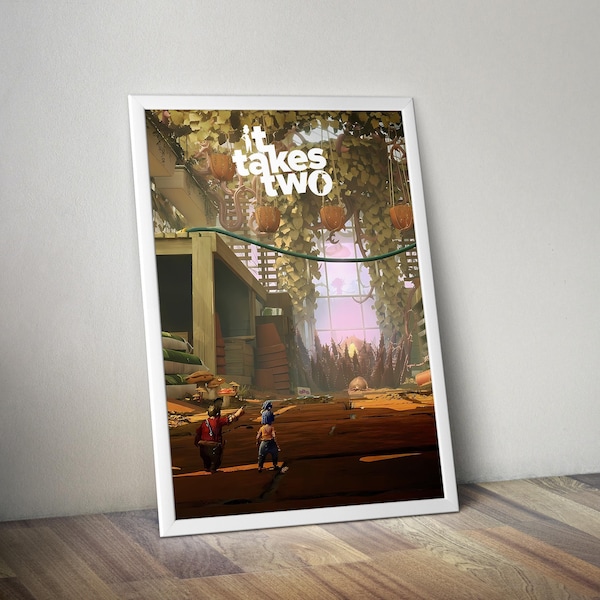 It Takes Two Poster | Gaming Poster | Gaming Artwork | Gaming Decor | Video Game Poster | Gaming Gift | Video Game Print | Wall Art