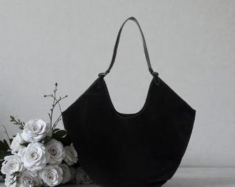 Genuine Leather Hobo Bag – Large Slouchy Shoulder Tote for Women, Soft Everyday Handbag with Spacious Interior