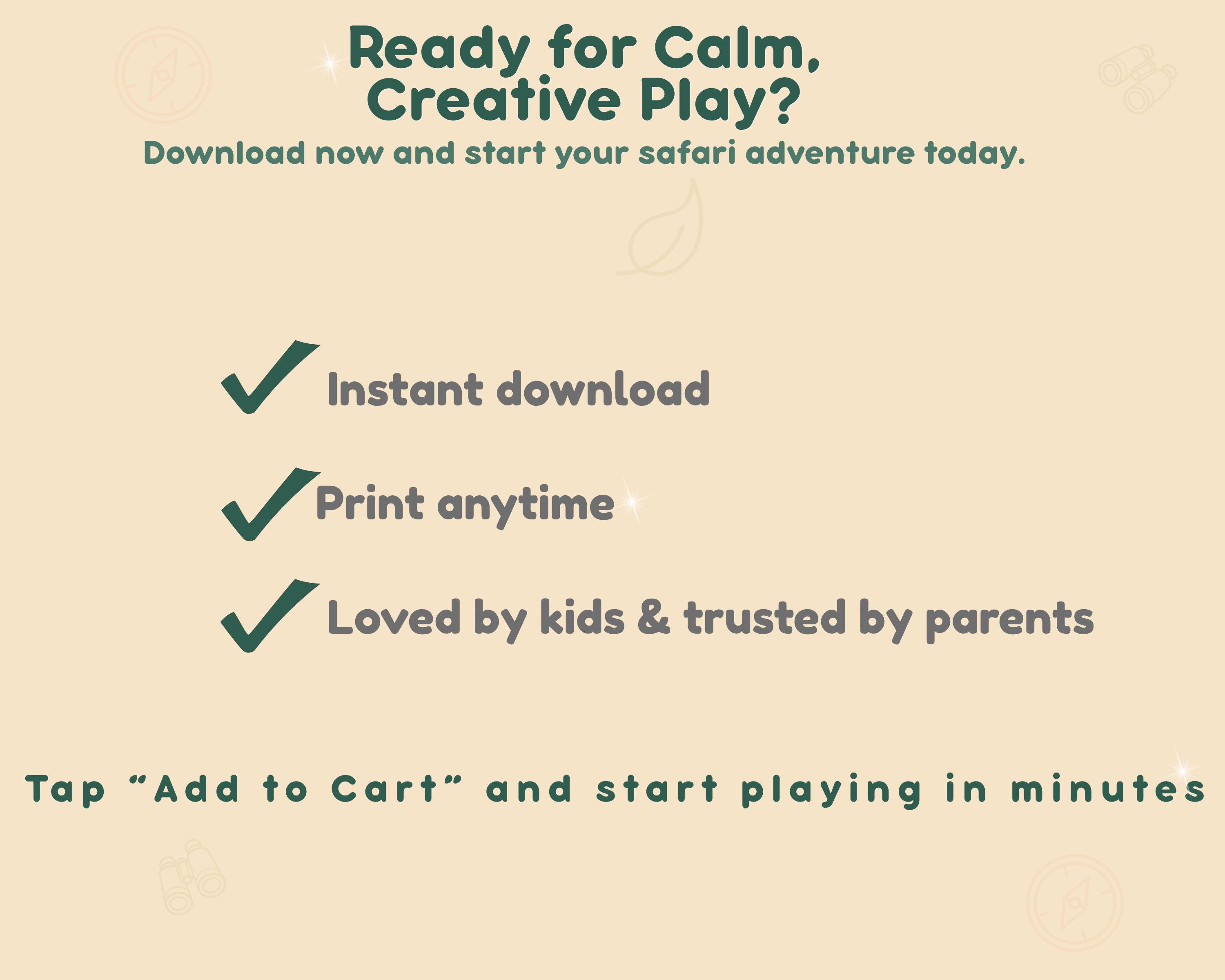 Safari Tracing Worksheets for Toddlers, Jungle Animals Printable PDF ...