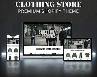 Premium Streetwear Shopify Theme V3 - Ultra High Konversion - Bekleidungs Marken Vorlage - Hypebeast Boutique - Seo Fast - Dropshipping Bereit