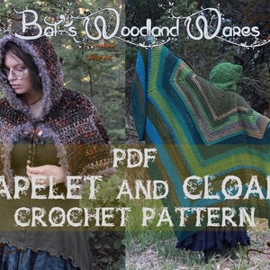 PDF - Cloak and Capelet Crochet Pattern (Instant Download)