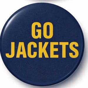 Georgia Tech Yellow Jackets Gameday Button Pin | College Tailgate Accessory