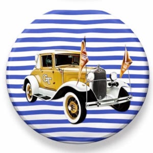 Pin/Channel de los Georgia Tech Yellow Jackets para el día del partido / Accesorio para fiestas previas a los partidos universitarios