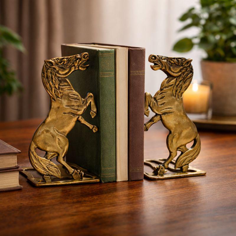 Brass Horse Bookends - Etsy
