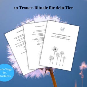 10 Rituais de Luto para Animais de Estimação (PDF) | Como se Despedir de Cães, Gatos e Cavalos | Criando um Memorial e Lidando com o Luto | Download Imediato