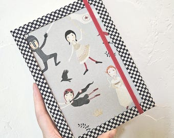 Album da disegno per acquerelli Arches/Magnani1401/Fabriano con copertina rigida, realizzato a mano - Eroine della storia