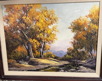 Florence Sackett "Autumn" - Original Oil on Canvas 1972